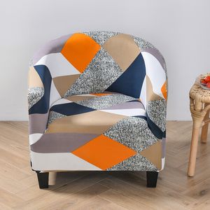Chair Covers Club Chair Slipcover Stretch Armchair Covers Printed Tub Chair Cover Sofa Cover Spandex Couch Covers for Bar Counter Living Room 230627
