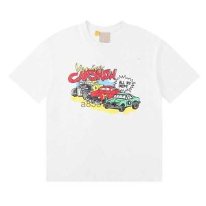 Couple Tshirt Mens Clothing Gd t American T-shirt Design Car Story Vintage High Quality Cotton Short Sleeve Top Casual Loose Unisex Tee Size S-xl Yy