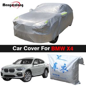 Täcker full bil SUV Summer Antiuv Sun Shade Snow Rain Wind Damm Förhindra täckning för BMW X4 20142022HKD230628
