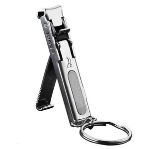 Nail Clippers Ultra Thin Folding With File Stainless Steel Curved Blade Clipper Manicure Fingernail Scissor Cutter Pedicure 230627