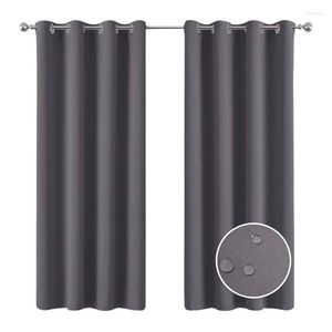 Curtain Premium Waterproof Exterior Blackout Curtains Shades Privacy Outdoor And Indoor Use For Swimming Pool Hut Shower-1 Piece