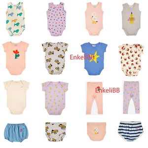 Rompers EnkeliBB Brand Summer BC Infant Boy Cartoon Pattern Rompers Girl Flower Fish Animal Print Onesie Toddlers Clothes 230627