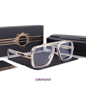 2023 Vintage Sunglasses square Women's Sun glasses Fashion Designer Shades Luxury Golden Frame UV400 Gradient LXN EVO DITA WHRS