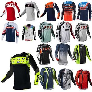 Herren-T-Shirts 2023 Herren-Downhill-Trikots Mountainbike-MTB-Shirts Offroad-DH-Motorradtrikot Motocross-Sportbekleidungsbekleidung Hpit Fox E88