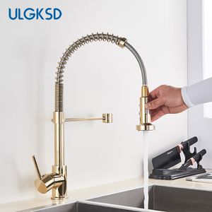 Banyo Lavabo Bataryaları Altın Mutfak Bataryası Aşağı Çekin Püskürtme Memesi Soğuk Su Mikser Dokunun Tek Kolu Pirinç Para Mutfak Lavabo Muslukları Vinç 230628