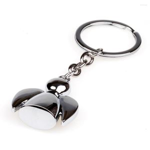 Keychains 2pcs Lovely Angel Keyrings Woman Bag Charm Fashion Dolls Keychain Car Key Rings Chain For Men