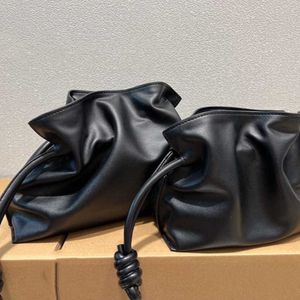 Loeweve Women's Luxury Tote Bag Single Loeweve Bag Top Leather Drawstring Folding Dumpling Bag Fashion Multi-Functional Large Capacity Crossbody Bag 509