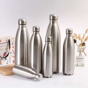 Water Bottles Stainless Cola Motion Sport Bottle Rugged Cup Monolayer No Heat Preservation Metal Color Drink Drinkware
