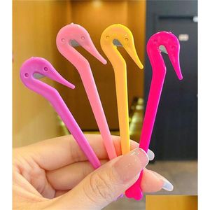 Braiders Wholesale Elastic Rubber Hair Bands Cutter Pony Pick For Cutting Ties Pain Ponytail Tool Kd Drop Delivery Products Care Styl Dhzfu