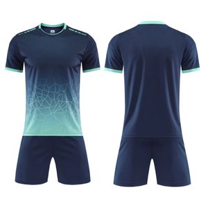 Conjunto de roupa de futebol modelo de secagem rápida respirável e de qualidade para alunos do ensino fundamental e médio Uniforme de competição para adultos e crianças Pé