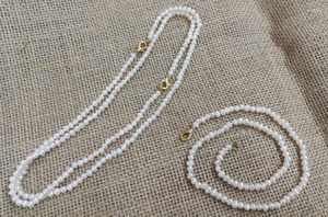 Choker Chokers 5st / Lot Natural Pearl 2x4mm White Necklace Gold Clasp 35cm 43cm 14 '' 17 '' Freshwater Women Jewelrychokers