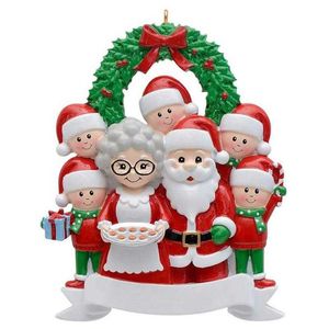 New Durable Reindeer Family Ornament Creativity Xmas Tree Hanging Pendants Resin Christmas Tree Hanging Merry Christmas Cute Premium