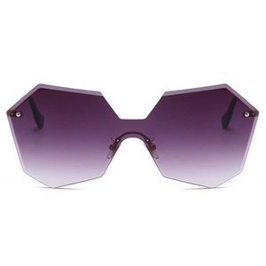 Солнцезащитные очки бренда Новая Xiangjia Fashion Spearless Trimled Trimed Trimed Tend One Piece Gradient Sunglasses женские очки личности