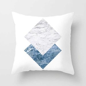 Cushion/Decorative cm Fashion Simple Geometric Cushion Cover Blue Cover Decor Sofa Cushion Cover Home Decor