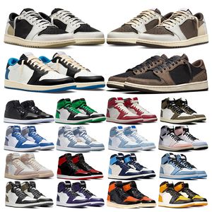 Designer 1S Herren Damen OG1 Basketballschuhe Voodoo Black Phantom TS Reverse Mocha Outdoor Sports Turnschuhe Trainer