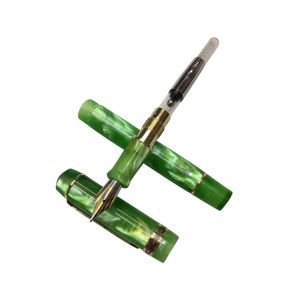 Pennor Green Kaigelu 316A Celluloid Acrylic Fountain Pen Vackra mönster Iridium EF F M NIB Classic Business Writing Pen Gifts
