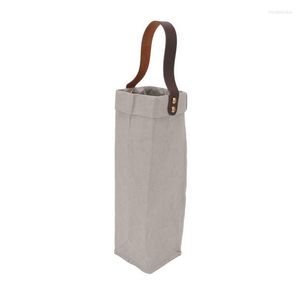 Storage Bags Red Wine Bag Kraft Paper Strong Load Bearing Capacity For Gift