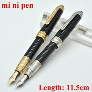 Penne Luxury Cute Mini Metal Roller Ball Pen / Fundain Office Stationery Caligrafia classica Caligrafia Inchiostro MB Penna