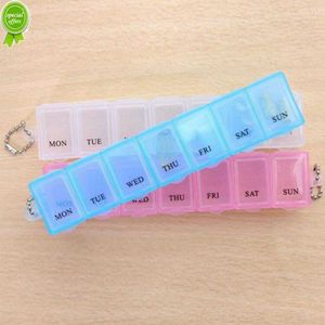 7 Grids 7 Days Weekly Candy Pill Case Medicine Tablet Dispenser Organizer Pill Box Splitters Vitamin Storage Organizer Container