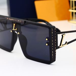 Óculos de sol de designer de luxo, óculos de sol masculinos e femininos, moda clássica, leopardo, UV400, óculos de proteção com armação de caixa, óculos de sol de viagem, praia 9328