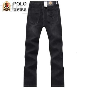 Jeans da uomo firmati 2022 Autunno/Inverno Simple Straight Nero Grigio Middle Youth Pantaloni spessi Micro Stretch Z237