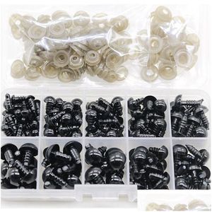 Craft Tools 100Pcs/Set Plastic Safety Eyes With Washers For Doll Making Puppet Eyeball Amigurumi Accessories 6-12Mm Xbjk2207 Drop De Dhh61