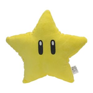 Brinquedos de pelúcia de estrela amarela de tamanho pequeno de 20 cm superestrelas com olhos pretos brinquedos de pelúcia