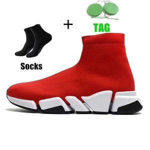 2024 Latest model Speeds 2.0 Designers V2 Casual Shoes Platform Sneaker Men Women Tripler Paris Socks Boots Black White Blue Light Ruby Graffiti Vintage Brand Traine