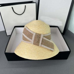 Moda czapka węża węża dla mężczyzn Kobieta szerokie czapki rdzeniowe z wstążką s trawą warkocz snapback czapka casquettes słomka patchwork Sunhats Summer Słońce