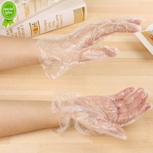 100Pcs Disposable Eco-friendly Gloves Transparent PE Garden Household Restaurant BBQ Plastic Multifuctional Gloves Food