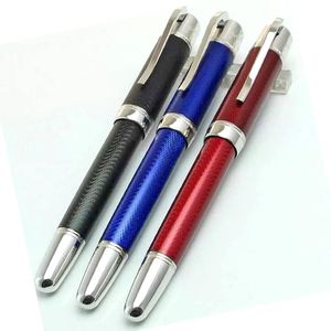 Pens MSS Fashion Top Quality Fountain Rollerball Ballpoint Pen Great Writer Jules Verne BlackRedBlue With Serial Number 14873/18500