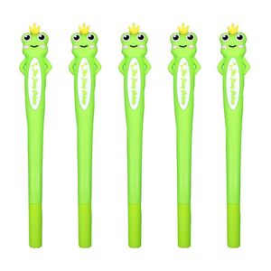 Pens 12Pcs Creative Cute Kawaii School Pens Frog Funny Anime Blue Stationery Kawai Thing Ballpoint Rollerball Children Student Gift