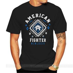 Mens Tshirts American Fighter T -shirt 13 runda hals korta ärmar bomullsbottnar avslappnade toppar modekläder 013766 230629