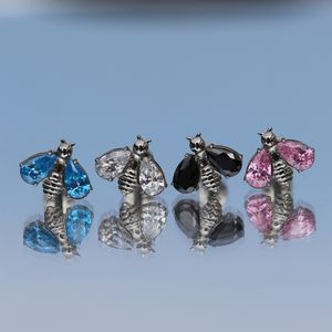 Anéis de botão de sino de umbigo 16G ASTM 36 Labret Stud Parafuso interno Bee para Forward Helix Lip Língua Orelha Cartilagem Daith Conch Piercing Brinco 230628