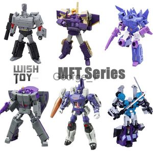 Minifig MFT التحول MF MS Sixshot Blitzwing Astrotrain Cyclonus Galvatron G1 Pioneer Series Pocket War Action Figure Robot Toys J230629