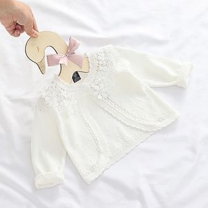 Jacken 0–8 Jahre, dünne Baby-Strickjacke für Kleinkinder, Oberbekleidung, weiße Baby-Mädchen-Jacke aus Baumwolle für 1, 2, 3, 4 Jahre alte Säuglingskleidung OGC225435 230628