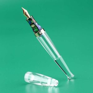 Pens St Penpps S5透明な透明な噴水ペン樹脂目材インクペンEF/F文房具オフィス学用品