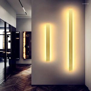 Wall Lamps Modern Simple Rectangle LED Aluminium Lamp Italian Style Design Light For Living Room Bedroom Dining Aisle