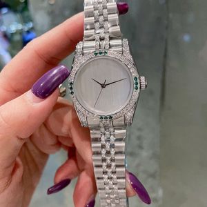 Relógio feminino diamante 31 mm movimento quartzo moda à prova d'água comercial aço inoxidável designer Montre Luxes