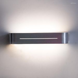 Vägglampor modern krom finish borstad bar aluminiumlegering ledande sconce sovrum sovrum spegel lampa smink