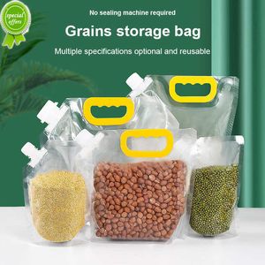 Storage Grains Packaging Bag Portable Thickened Bag Cereals Moisture Insect Proof Sealed Food Rice Bean Container Nozzle Bag