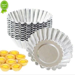 20PSC Alumínio Egg Tart Baking Mold Kitchen Cup Cupcake Cakes Mold For Pastry Cakes Dessert Mini Cupcake Baking Pan Tools