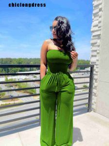 Женские комбинезоны Rompers Summer Sexy Tube Top Wideleg Jumpsuit Women Fashion Casual Loose Jumpsuit Women J230629