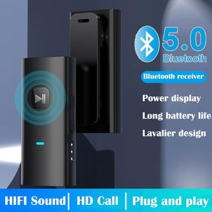 موصلات Bluetooth 5.0 مستقبل HIFI Wireless Adio Adapter دعم handsfree 3.5mm Aux Bluetooth Adapter TF Music Player