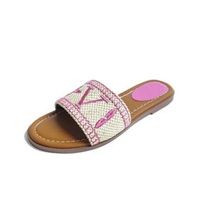 Chinelos de grife Sandálias letras de luxo bordados chinelo de fundo plano chinelos chinelos moda feminina listrado praia chinelos sapatos de salto baixo