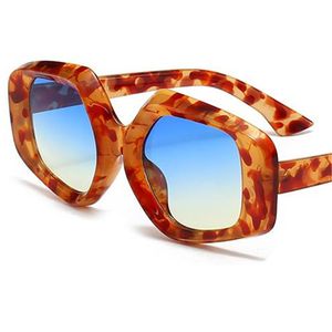 Moda Güneş Gözlüğü Unisex Kaplumbağa Kabuğu Renkli Güneş Gözlükleri Sadelik Gölgeli Anti-UV Gözlükler Kişilik Gözlükler Süs 6 Renk Mevcuttur