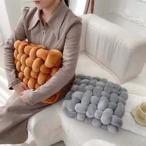 Cushion/Decorative Soft Floor Cushion Hand-woven Square Office ChairSofa Throw Decor Home Cushions