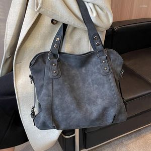 Evening Bags Fashion Leather Shoulder Side Bag For Women 2023 Tend Female Simple Large High Capacity Handbags And Purses