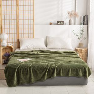 Blankets Fleece Bed Soft Warm Microfiber Blanket Mesh Fuzzy Plush Lightweight Decorative for Couch cover bed 230628