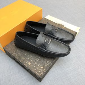 High-end dress shoes blue and black non-slip wedding office shoes designer 2023 Spring and Autumn men's casual shoes high quality soft leather soft soled shoes.